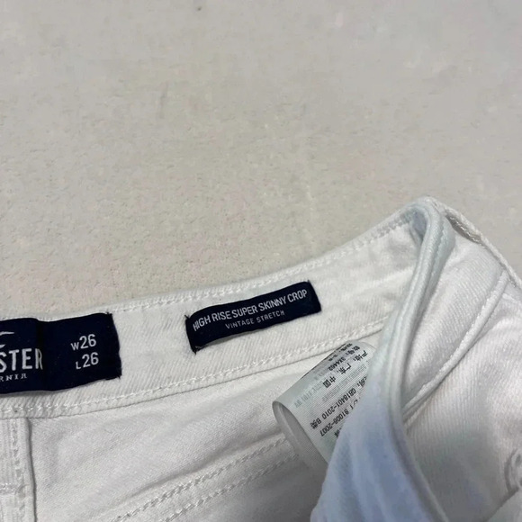 Hollister women’s size 3 regular waist 26 length 26 high-rise, super skinny crop - Picture 4 of 8